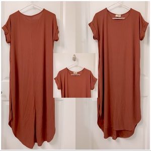 Maternity Dress, Womens, Size Small, Rust colored